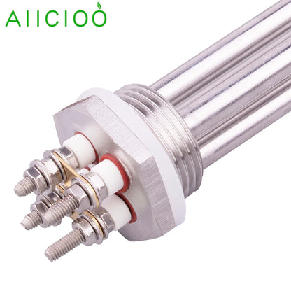 DN25 Immersion Heating Element 1Inch DC 12v/24v/36v/48v Tubular Electric Solar Water Heater SUS304 300w 600w 900w 1200w 1500w