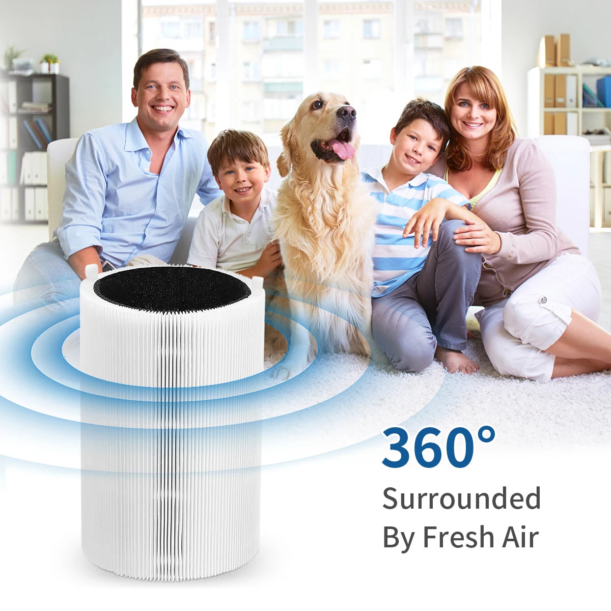 Replacement Activated Carbon Filter for Blueair Blue Pure 411 411+ 3210 Air Purifier