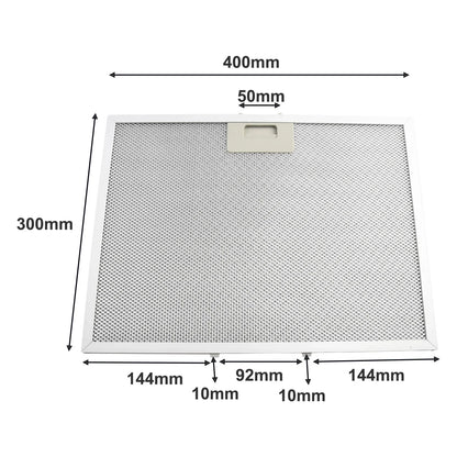 Silver Cooker Hood Filters Metal Mesh Extractor Vent Filter 400 X 300 X 9mm Range Hood Grease Filter Heating Cooling Vents Parts