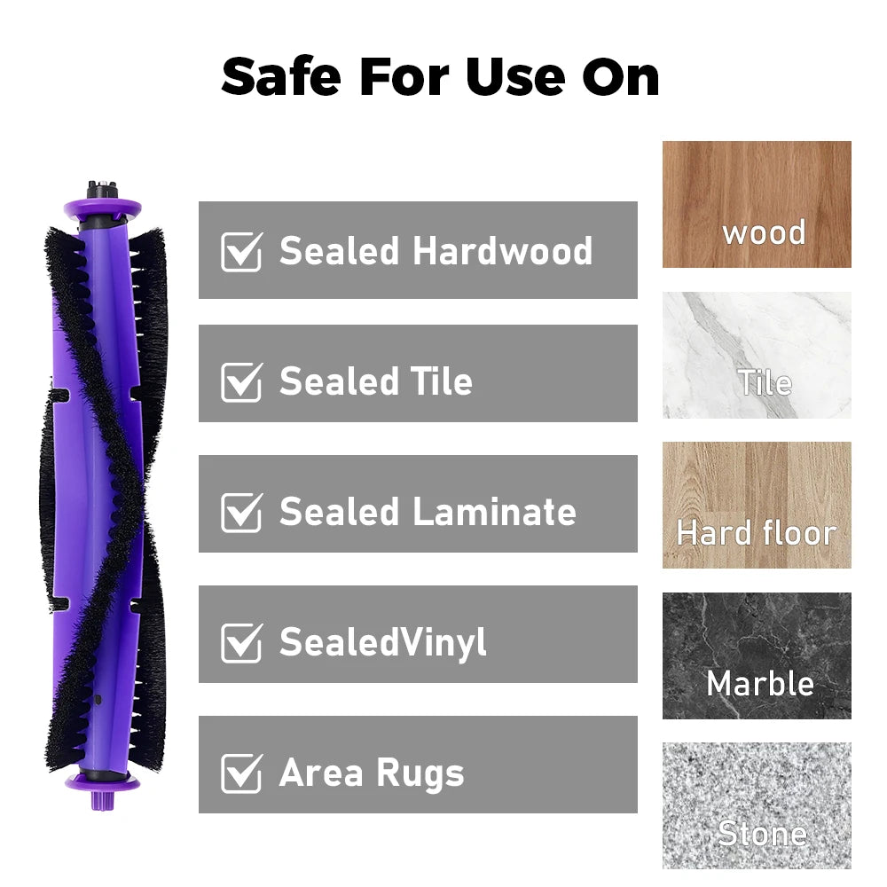 Replacement Roller Brush For Narwal Freo / Narwal J3 Robot Vacuums Wear Resistant Brush Guard Cleaner Accessories