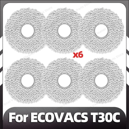 Compatible with ECOVACS T30C / T30C OMNI / T30C PRO OMNI Main Side Brush Filter Mop Pad Dust Bag Spare Parts Accessories