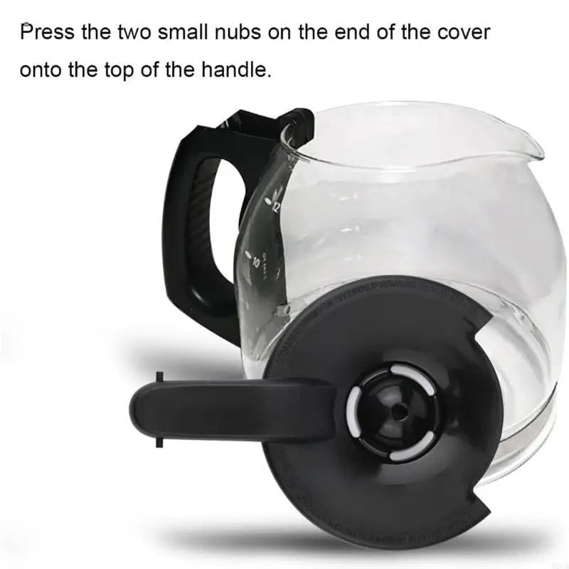 M6CB Coffee Pot Lid Replacement Coffee Pot Cover Coffee Kettle Top Replacement Accessories Plastic Texture for Coffee Pots