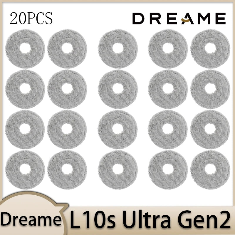 Dreame L10s Ultra Gen2 Robot Vacuum Cleaner Accessories Main Brush Side Brush HEPA Filter Mop Cloths Dust Bag