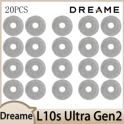 Dreame L10s Ultra Gen2 Robot Vacuum Cleaner Accessories Main Brush Side Brush HEPA Filter Mop Cloths Dust Bag