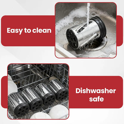 Stainless Steel Slicer Shredder Attachment for KitchenAid Stand Mixers Vegetable Slicer Cheese Grater Attachment for Kitchenaid