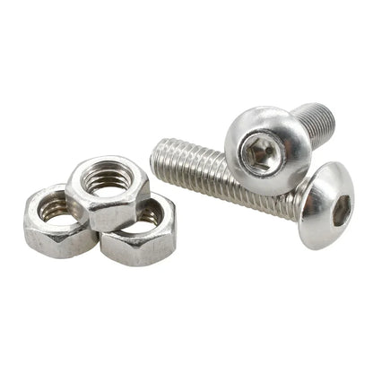 M2 M3 M4 M5 M6 304 Stainless Steel Allen Screw Nut Washer Kit Hex Socket Bolts Gaskets Set Hexagonal Machine Screws Assortment