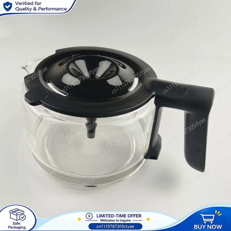Coffee Machine Glass Pot Filter Water Tank Funnel Replacement Parts Compatible with Philips HD7900 Coffee Maker Accessories