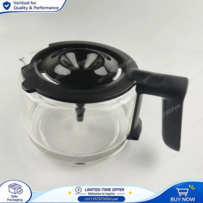Coffee Machine Glass Pot Filter Water Tank Funnel Replacement Parts Compatible with Philips HD7900 Coffee Maker Accessories