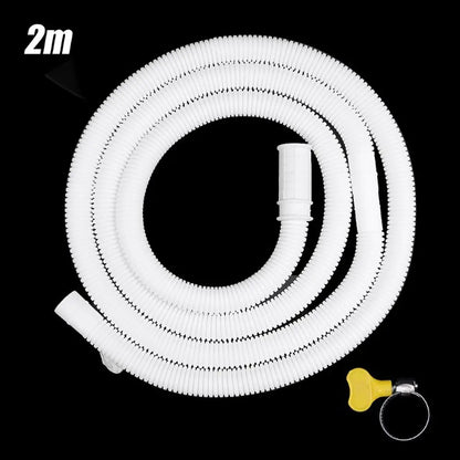 Washing Machine Dishwasher Drain Hose Pipe Waste Water Outlet Expel Soft Tube White PP Plumbing Stretchable Flexible Hose