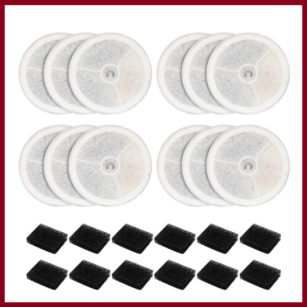 Pet Water Dispenser Replacement Filter Compatible with Eversweet 2S/3/3 Pro, Eversweet Solo/Solo2/Solo SE CYBERTAIL