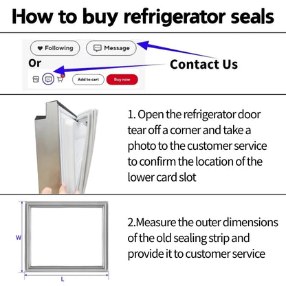 Refrigerator Door Seal — 2m — Rubber Magnetic — Custom Size