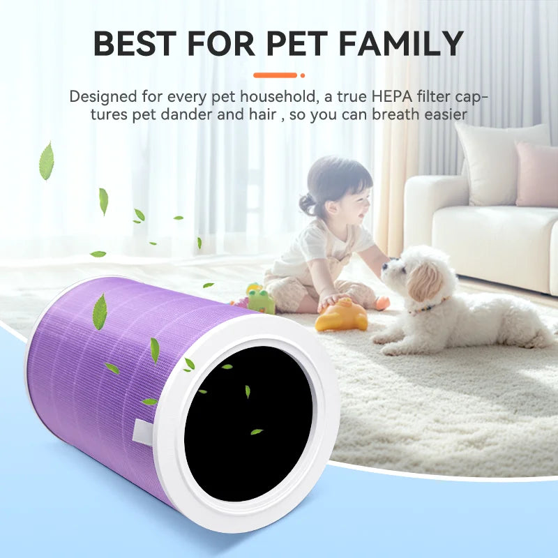 Air Filter Compatible with Xiaomi Mi Air Purifier 1 2 2S 2C 2H 3 3S 3C 3H Mijia Air Filters Replacement PM2.5 Blue Green Gray