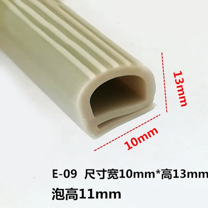 Silicone seal E Type Strip Red White E Shape Silicone Stirp Door Oven Freezer Door Oven Steaming