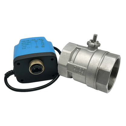 1/2" 3/4" 1" 1-1/4" 2'' Normally Closed/Open Motorized Ball Valve 220v 12v 24v Stainless Steel Electric Ball Valve For Water