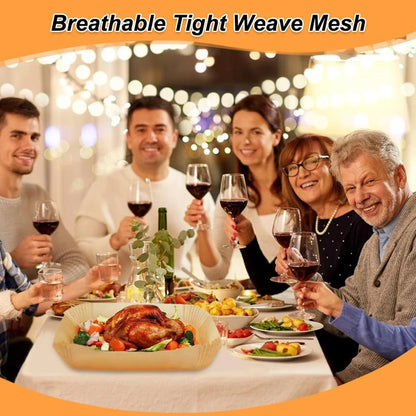 10.4L Air Fryer Liners for Ninja Flexi AF500 Duronic AF34 Drawer Rectangle Disposable Air Fryer Paper Liner Airfryer Accessories