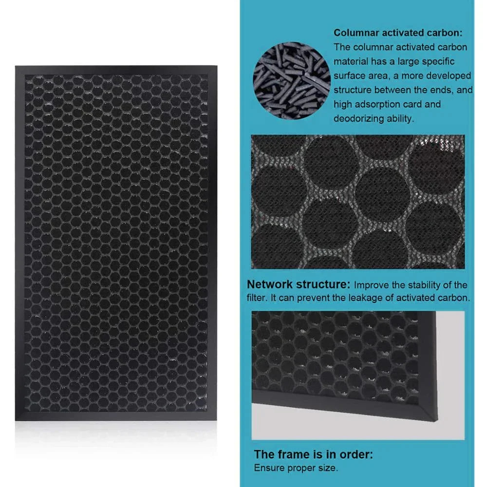 Carbon Filter For Sharp KC-D50 KC-E50 KC-F50 KC-G50 KC-50E1/E2 KC-500Y6/Y7/Y8 Air Purifier, Replacement Filter Accessories