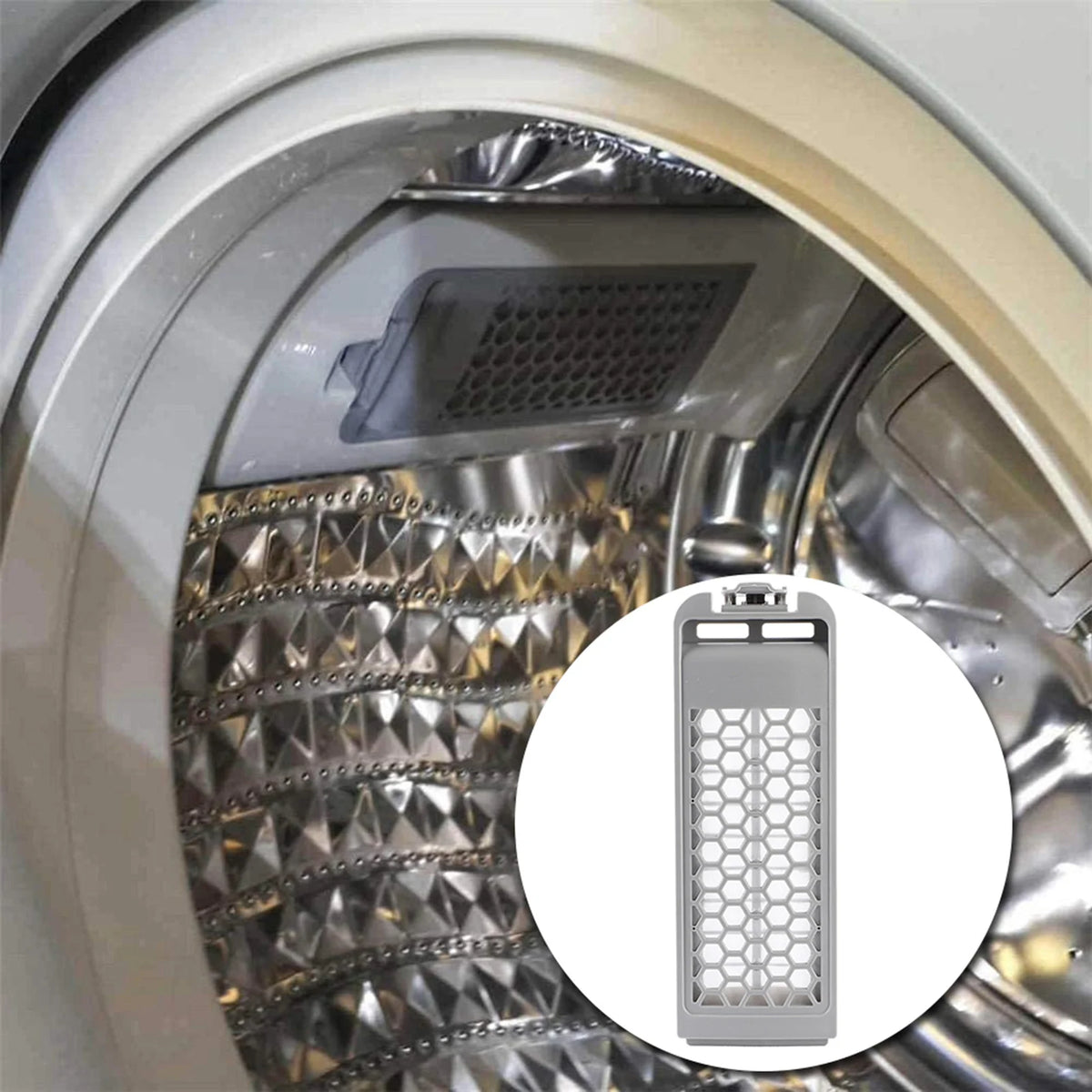 Washer Filter Cartridge Replacement Compatible with Samsung DC62-00018A DC97-16513A Mesh Filter High Cleaning Efficiency For Home Use