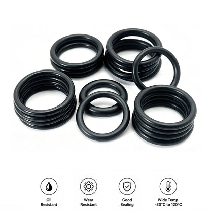 20Pcs NBR O-Ring CS 2mm OD 5~50mm /corrosion-resistant/equipment maintenance rubber O-ring