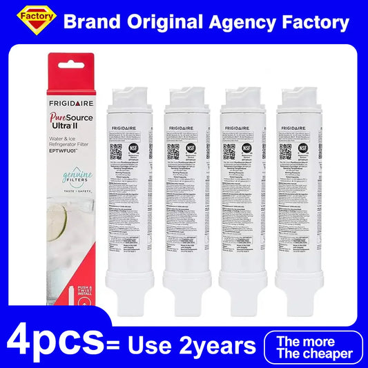 Replacement Refrigerator Water Filter Compatible with Frigidaire EPTWFU01 / EWF02