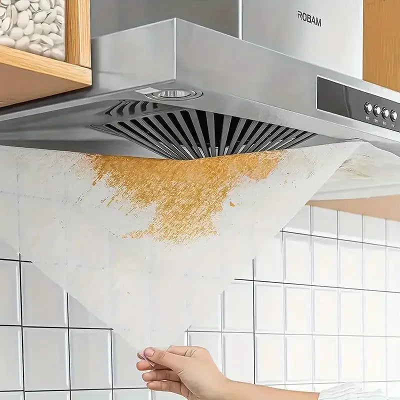 12PCS Heavy-Duty Range Hood Filters - Oil-Absorbing Mesh Covers for Kitchen Ventilation