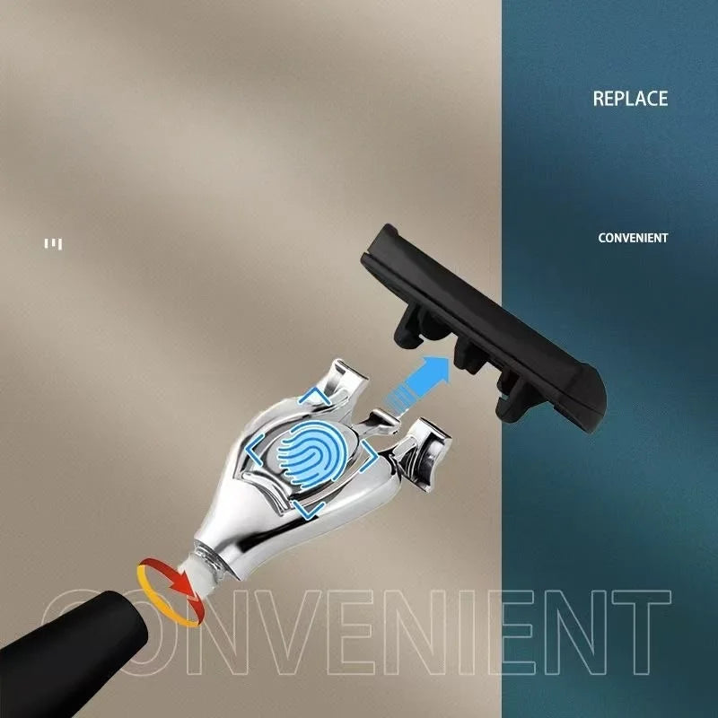 Manual Razor with Six-Layer Blades