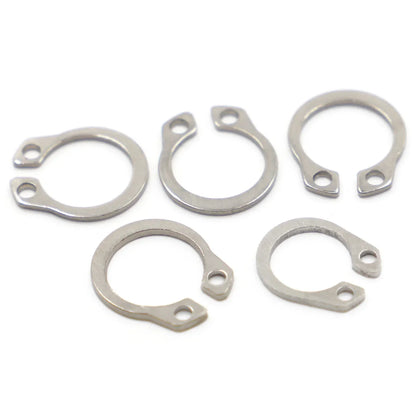 M3-M50 304 Stainless Steel GB894 Circlips For Shaft Type C Shaft Retaining Ring Circlip Card Outer Snap Ring Clamp Spring