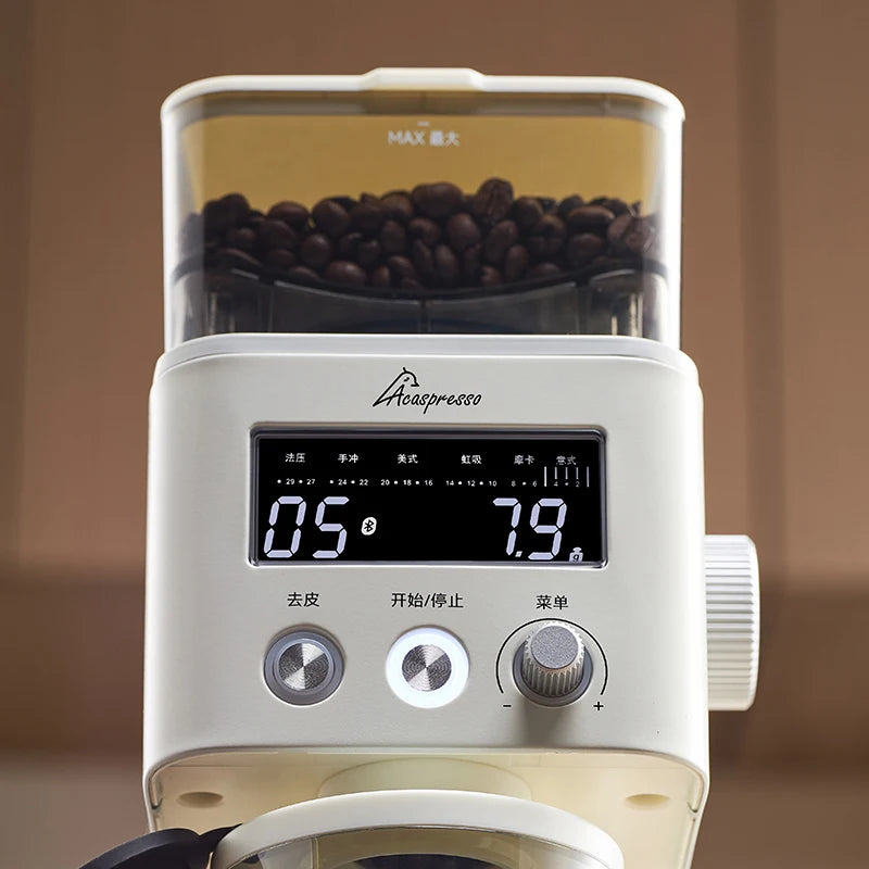 Espresso Adjustable Electric Coffee Grinder Burr 30 Levels Of Grinding Easy To Clean Send Coffee Scales And Sealed Bean Jars