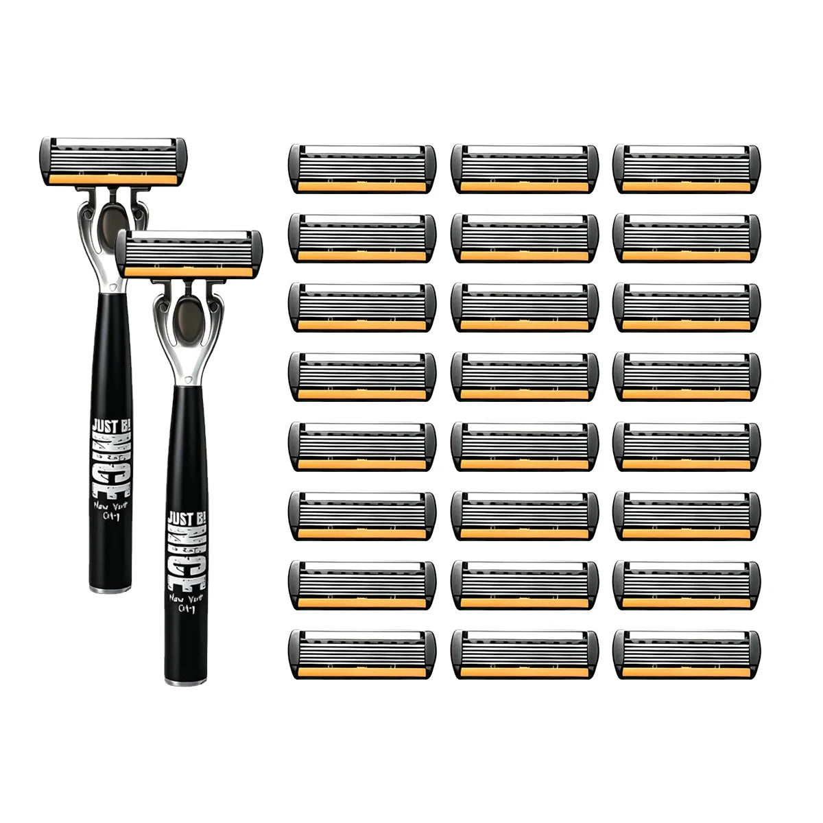 Manual Razor Set with Six-Layer Blades