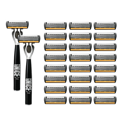 Manual Razor Set with Six-Layer Blades