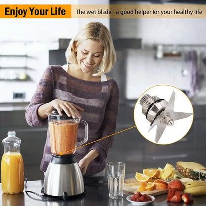 [B25B Blender Wet Blade Stainless Steel Blade Accessories Compatible with 5200 Series Blender Mixer
