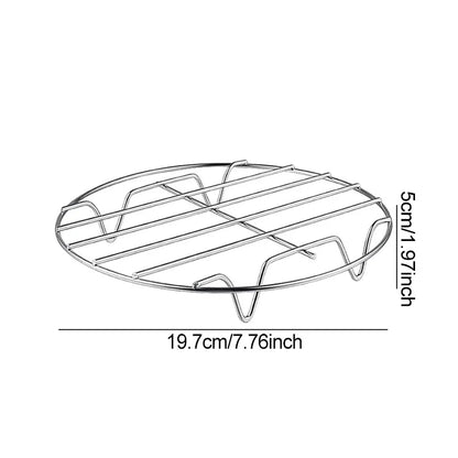 Air Fryer Accessories Metal Oven Air Fryer Racks For Baking Stackable Grill Skewer Rack Fit All Airfryer 4.2Qt - 5.8Qt