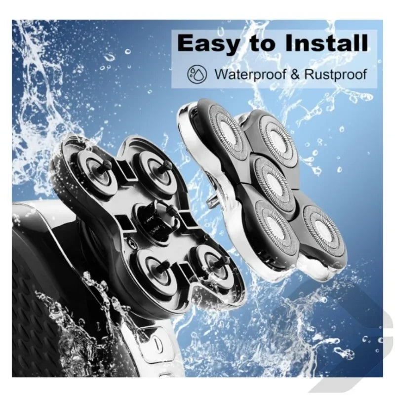 Men'S Multi-Function Washable Rotary Barber Shaver Razor 5D Remington RX5/XR7000/XR1500 Head Blade Smart Razor Accessories