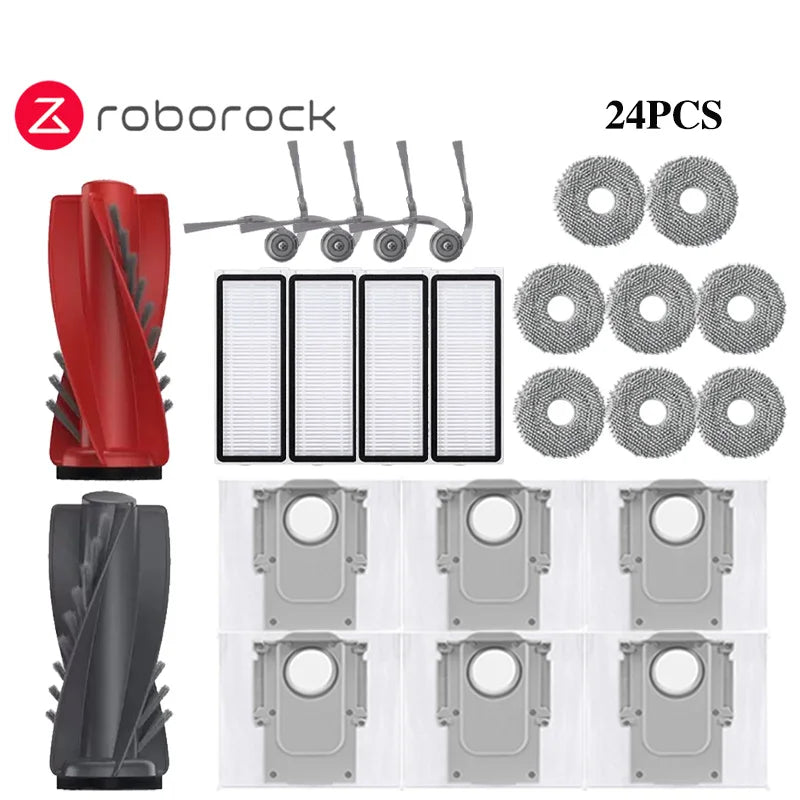 Compatible with Roborock Qrevo Curv Robot Vacuum Cleaner Accessories Main Roller Side Brush Hepa Filter Mop Cloth Dust Bag Parts Replacement