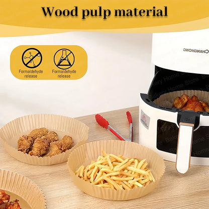 8.86IN/20CM Air Fryer Silicone Liners for Ninja AF140/AF14/ AF180/AF181 Non-Stick Airfryer Baking Tray for Philips HD9270 Basket