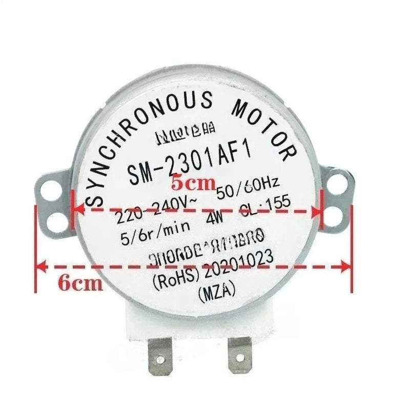SM-2301AF1 microwave oven synchronous motor 220V 5/6r/min 4W turntable motor，1pcs