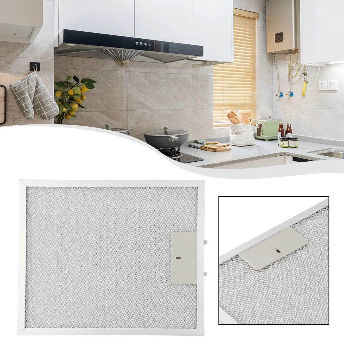 Keep Your Range Hood at Peak Performance with Silver Cooker Hood Filters Metal Mesh Extractor Vent Filter 300 x 252x 9mm