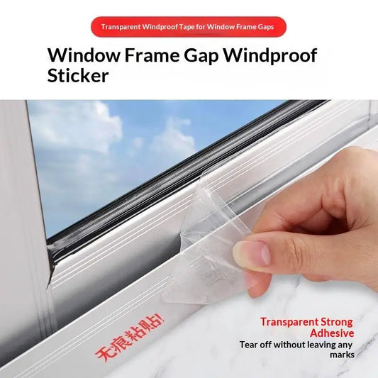 Window Insulation For Winter Weather Sealing Tape Residue Free Clear Window Draft Isolation Sealing Film Tape For Doors Windows