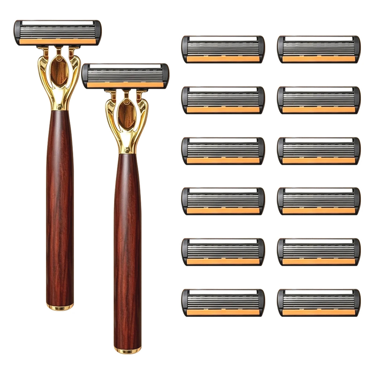 Manual Razor with Six-Layer Blades