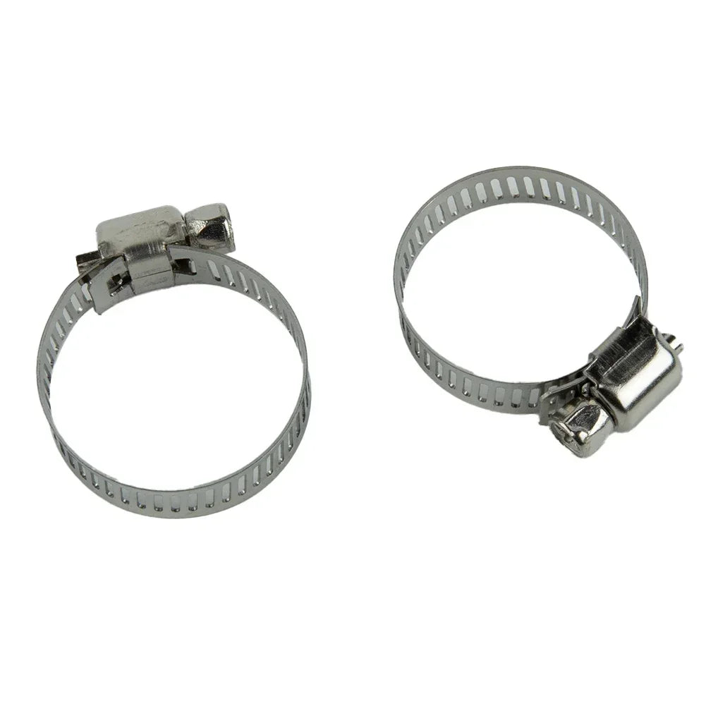 3pcs Stainless Steel Pipe Clamps Dishwasher Drain Hose Connector Adapter Kit For Washing Machine Water Pipe Tools