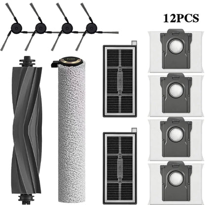 For MOVA S70 Roller/S70 Ultra Roller/S70 Pro Roller Robot Vacuum Dust Bags Mop Main Side Brushes Cloths HEPA Filters Spare Parts