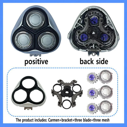 HQ64 Replacement Shaver Head Compatible with Philips AT750 AT890 PT860 PT866 AT798 PT721 PT722 PT720 PT725 Razor Blade
