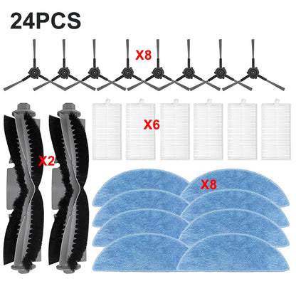 Compatible with (ECOVACS DEBOT Y1 PRO, DEEBOOT NEO 2.0, YEEDI Y1 PRO) Vacuum Parts Main Roller Side Brush Filter Mop Cloth Accessories