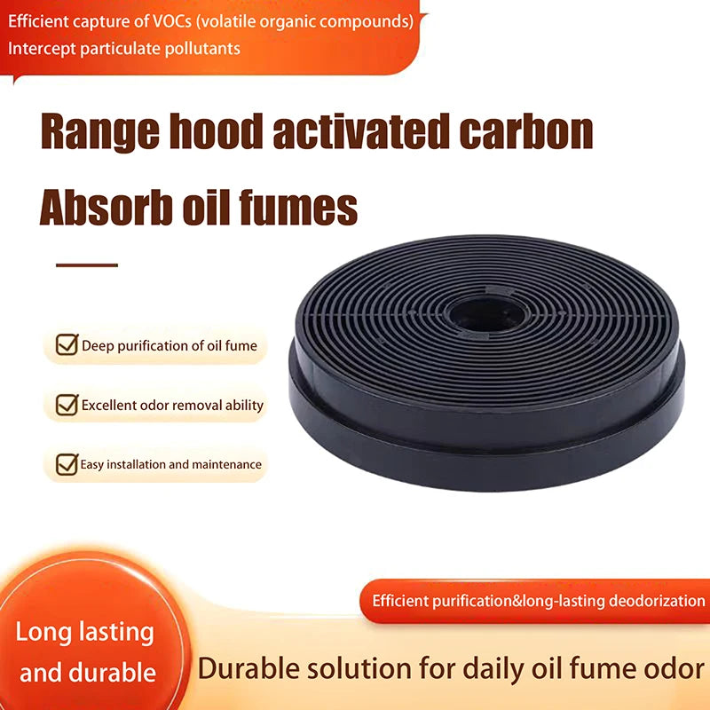 1/2Pcs 17.5cm Activated Carbon Filter, Replacement Insert for Recirculating Range Hoods