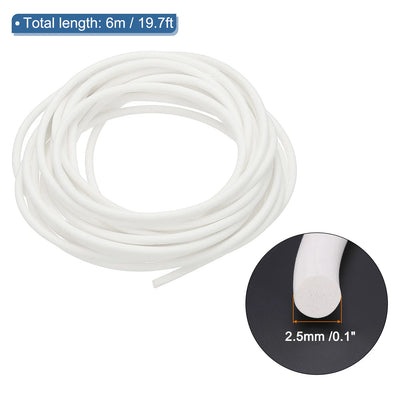 3/6Meters High Density Solid Sponge Rubber Backer Rod Silicone Foam Seal Strip Weather Stripping Cord for Sealing Gap Insulation