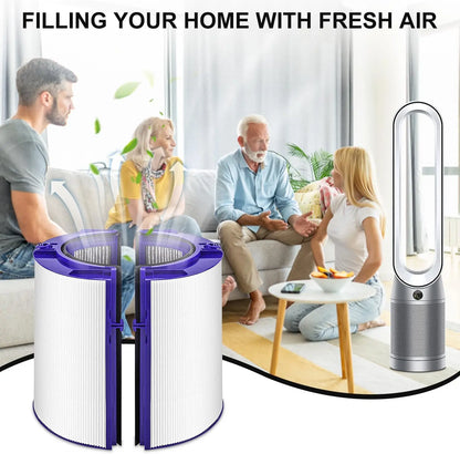 Air Purifier HEPA and Carbon Filter for Dyson TP06, TP09, HP06, PH01, PH02, TP07, HP07, HP09, 970341-01, 965432- 01