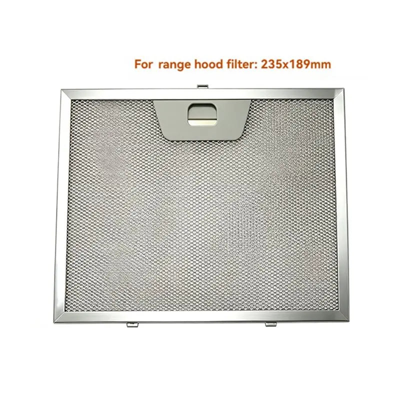 AT28-Range Hood Filter For Ufixt AEG Ariston Metal Grease Filter Range Hoods Aluminum Mesh Vent Filter 235Mm X 189Mm
