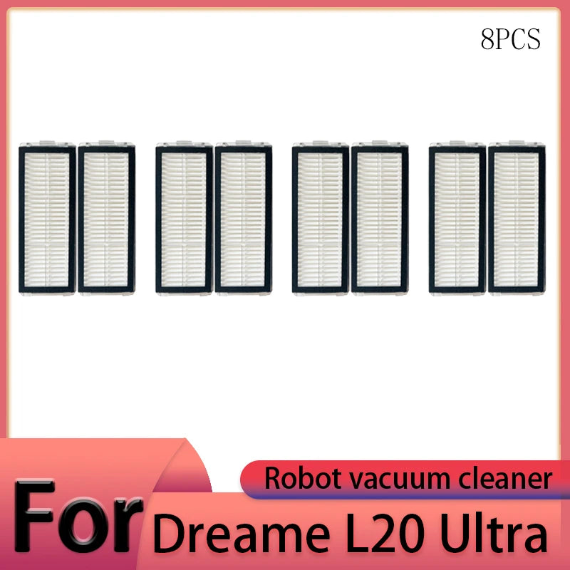 Dreame L20 Ultra Robot Vacuum Cleaner Accessories Main Brush Side Brush HEPA Filter Mop Cloths Dust Bag Spare Par
