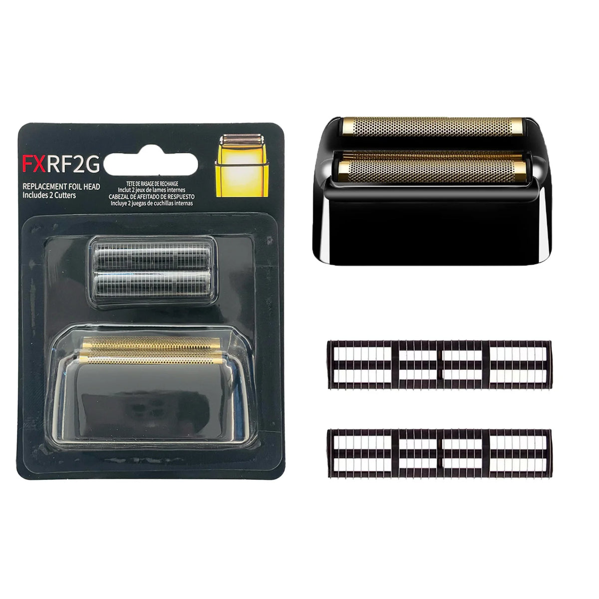 Replacement Foil Head Compatible with BaByliss FXFS2 Double Foil Shaver,Black,Sliver,Gold Professional Razor Shaver Head