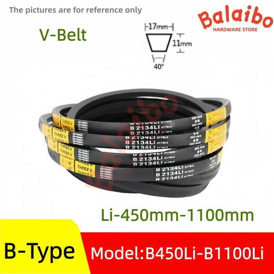 Triangle Belt B Type V-belt Industrial Agricultural Equipment Transmission Belt B-450mm-B1100mm
