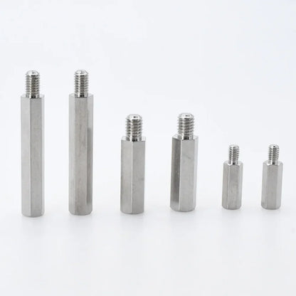 Male to Female Hex Standoff Motherboard Rack Stud Mount Spacer Column Stainless Steel Screws Bolts Standoffs M2 M2.5 M3 M4 M5 M6